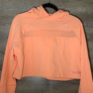 Brand New Gymshark Peach Cropped Sweatshirt